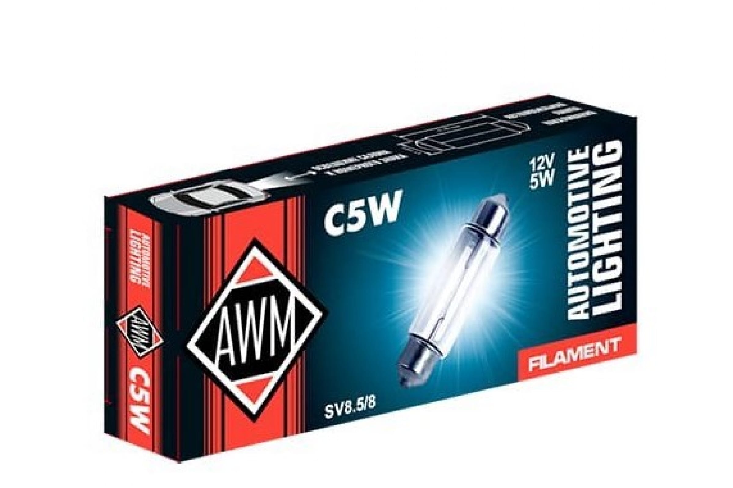 Лампа накаливания AWM C5W 12V 5W (SV8.5/8)