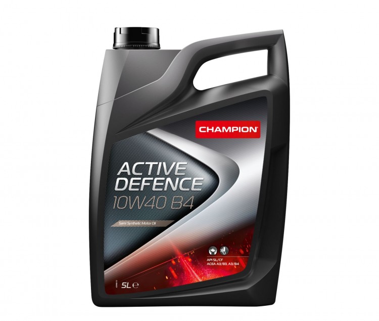 Масло мот. CHAMPION ACTIVE DEFENCE 10W40 B4, ACEA:A3/B3 ACEA:A3/B4, API:SL/CF (4л) п/синт MB229.1