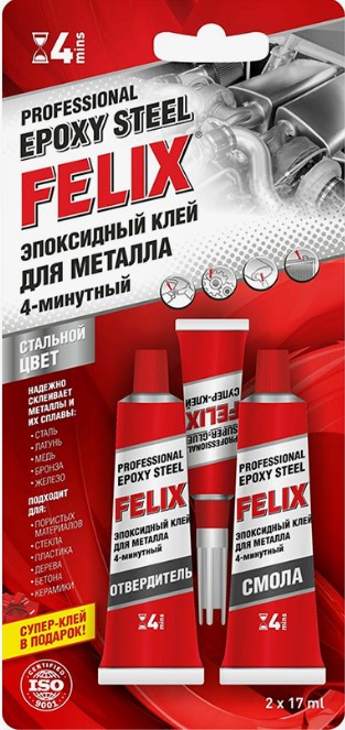 Клей эпокс. для металла FELIX