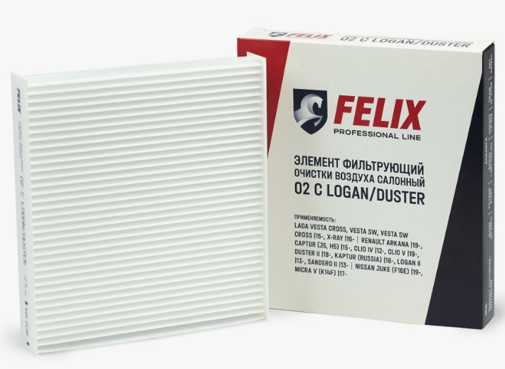 Фильтр  FELIX 02 C салон  LOGAN/DUSTER