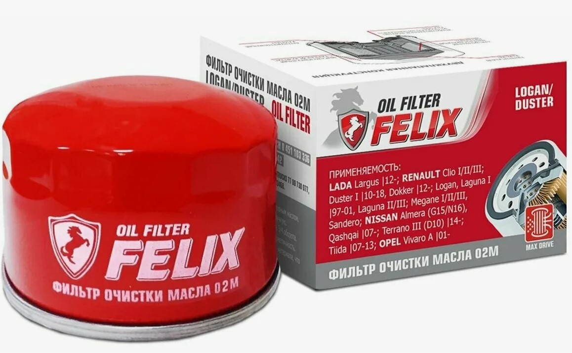 Фильтр  FELIX 02 М масл LOGAN/DUSTER