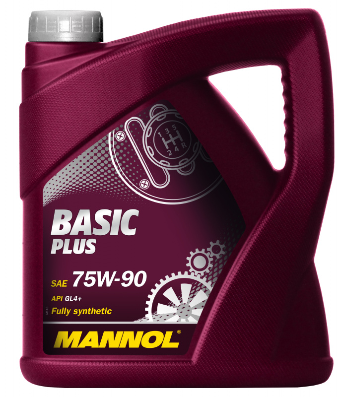 Масло для трансмис. Mannol 75w90 синт. Basic Plus 4л  (API GL4+) (MN8108-4)