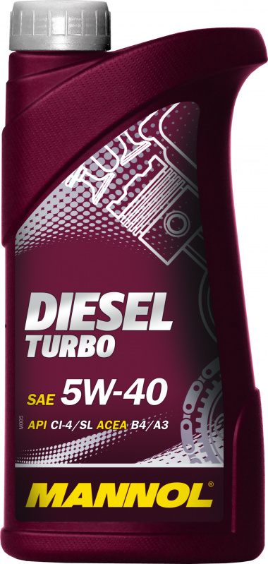 Масло Mannol Diesel Turbo 5w40 син. 1л (API CI-4/SL; ACEA B4/A3)