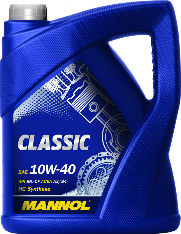 Масло Mannol Classic 10w40 п/с 5л  (API SN/CF; ACEA A3/B4)