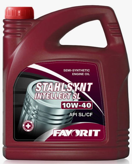 Масло Favorit STAHLSYNT Intellect SL 10w40 п/с 4л (SL/CF) ( уп.4 шт)