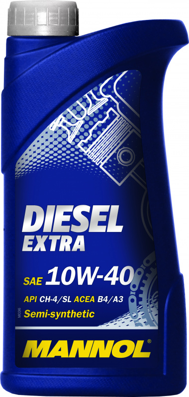 Масло Mannol Diesel Extra 10w40 п/с 1л (API CH-4/SL; ACEA B3/A3) ( уп.20 шт)