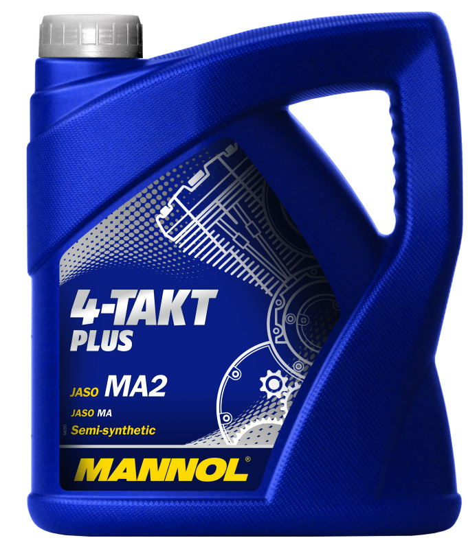 Масло Mannol 4T п/с 10w40 PLUS 4л (API SL; JASO MA/MA2)