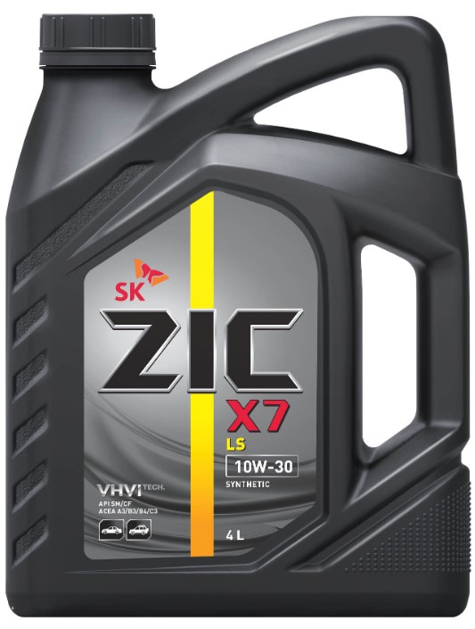 Масло моторное синт. ZIC X7 LS 10W-30 (4л) API SN / CF ACEA C3 MB 229.31