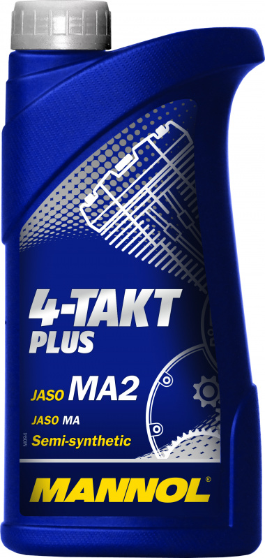 Масло Mannol 4T п/с 10w40 PLUS 1л (API SL; JASO MA/MA2)