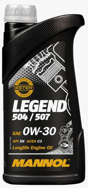 Масло Mannol Legend 504/507 0w30 син. SN; C2/C3 (7730) 1л  ( уп.20 шт)