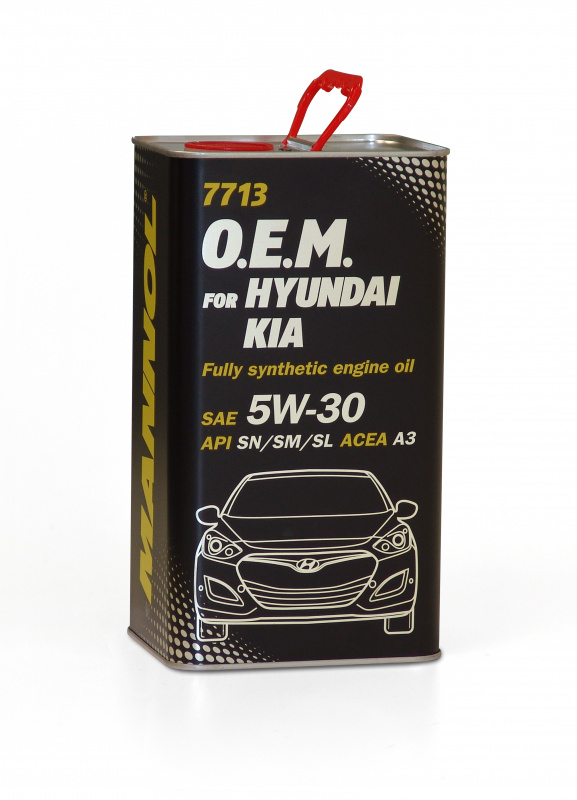 Масло Mannol 5w30 син. O.E.M. for Korean cars 7713 4л металл (API SN/SM/SL)