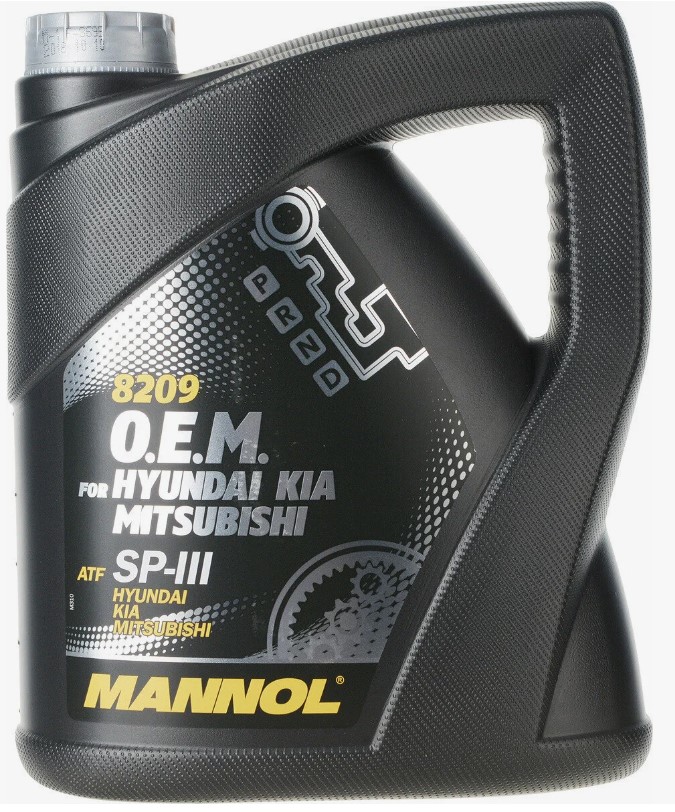 Жидкость для автомат.трансмис. Mannol  O.E.M. for Hyundai Kia Mitsubishi/ATF SP-III (8209) 4л ластик ( уп.4 шт)