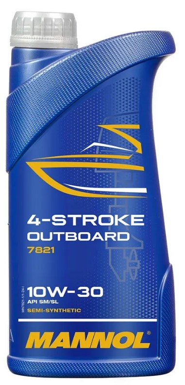 Масло моторное 4T 10w30 Mannol Stroke Outboard 1л (SM/SL)