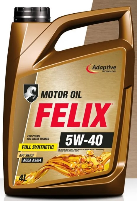Масло моторное универсальное Felix 5W-40 ACEA A3/B4, API SN/CF 4л